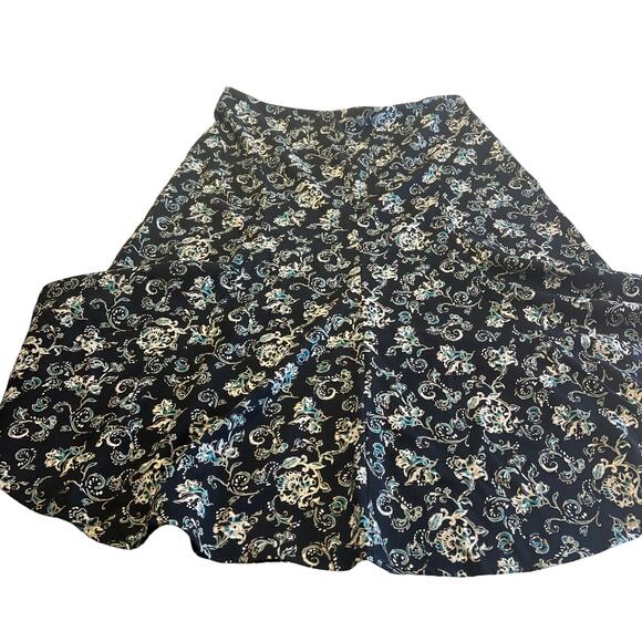 Christopher & Banks Womens Floral Midi Panel Skirt Size 14 - Picture 7 of 8